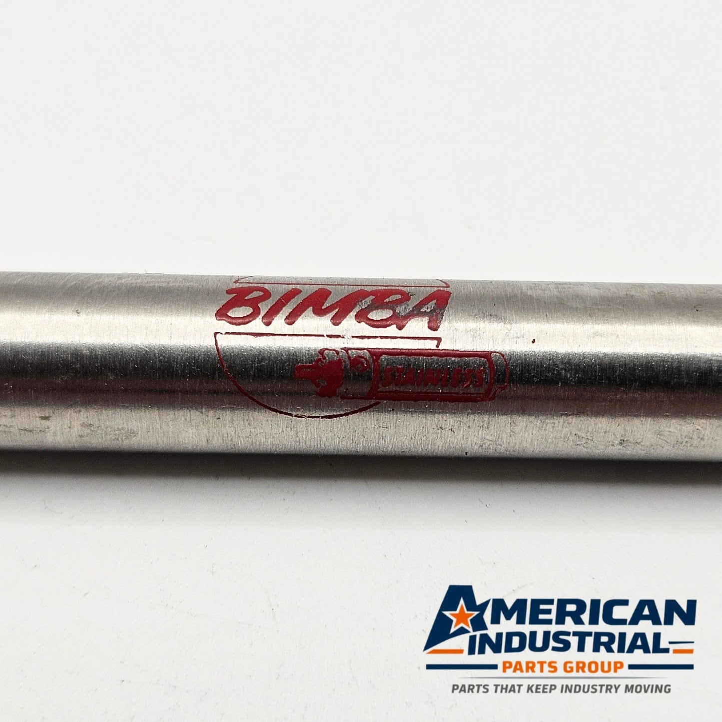 Bimba 012-NR pneumatic air cylinder with 7/16 inch bore and 2 inch stroke for MRO applications. American Industrial Parts Group.