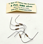 680 ohm 1/4W 5% carbon film axial resistors lot of 5 for circuit repair and vintage electronics restoration