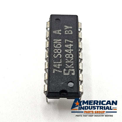 74LS86N quad 2-input XOR gate 14-pin DIP new old stock for vintage electronics repair and TTL logic circuits