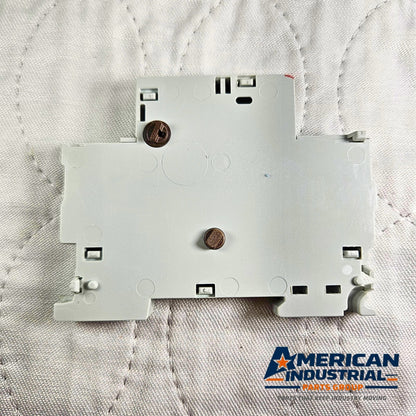 ABB HK-11 auxiliary contact block DPST NO 6A 400V side mount for motor starters and industrial control panels