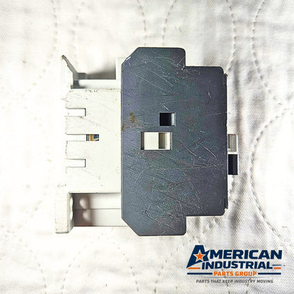 ABB N22E auxiliary contact block side view. American Industrial Parts Group.