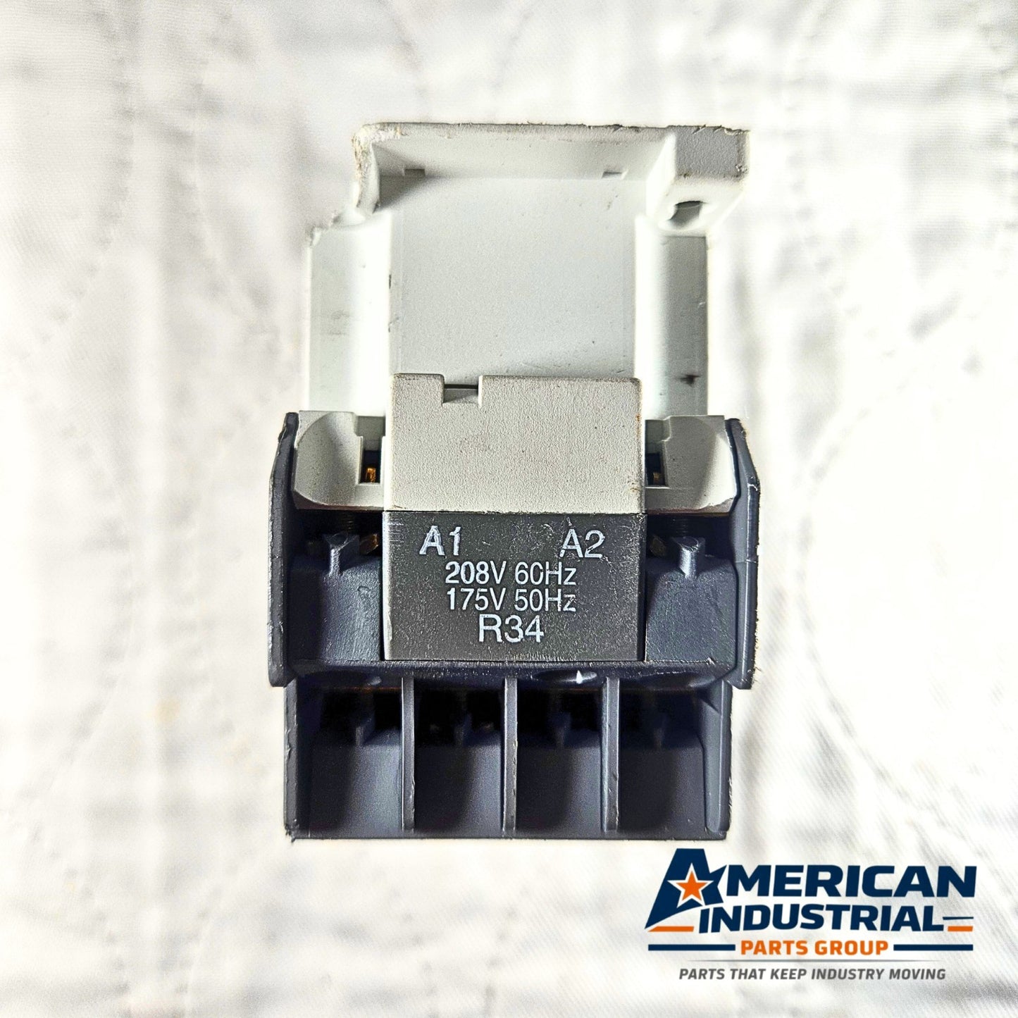 ABB N22E auxiliary contact block terminal detail. American Industrial Parts Group.