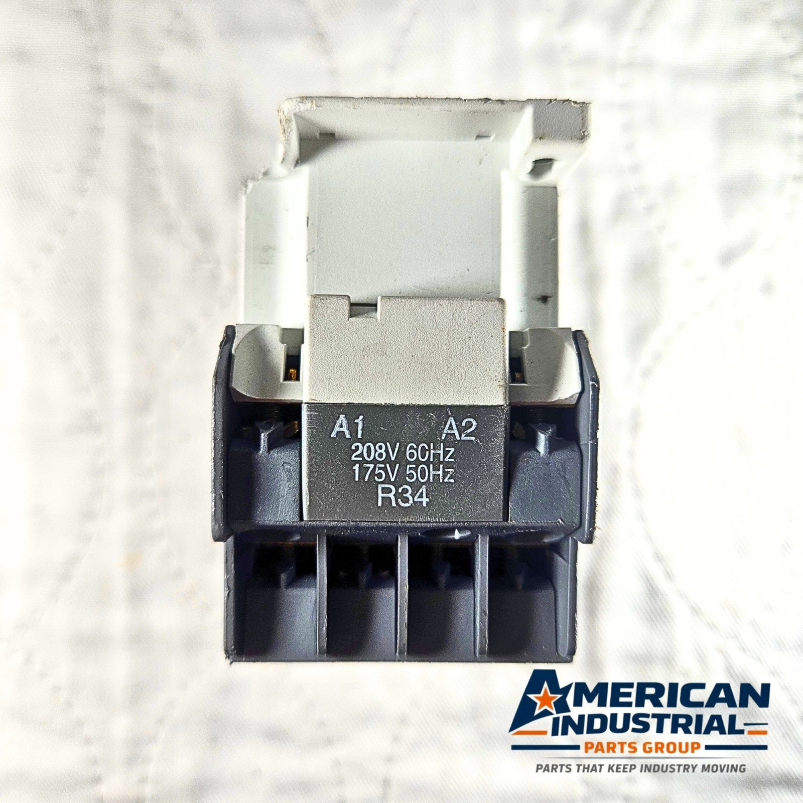 ABB N22E auxiliary contact block terminal detail. American Industrial Parts Group.