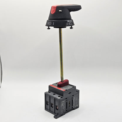 ABB OT45E3 3-pole 63A 600VAC non-fusible disconnect switch for motor control and industrial electrical applications
