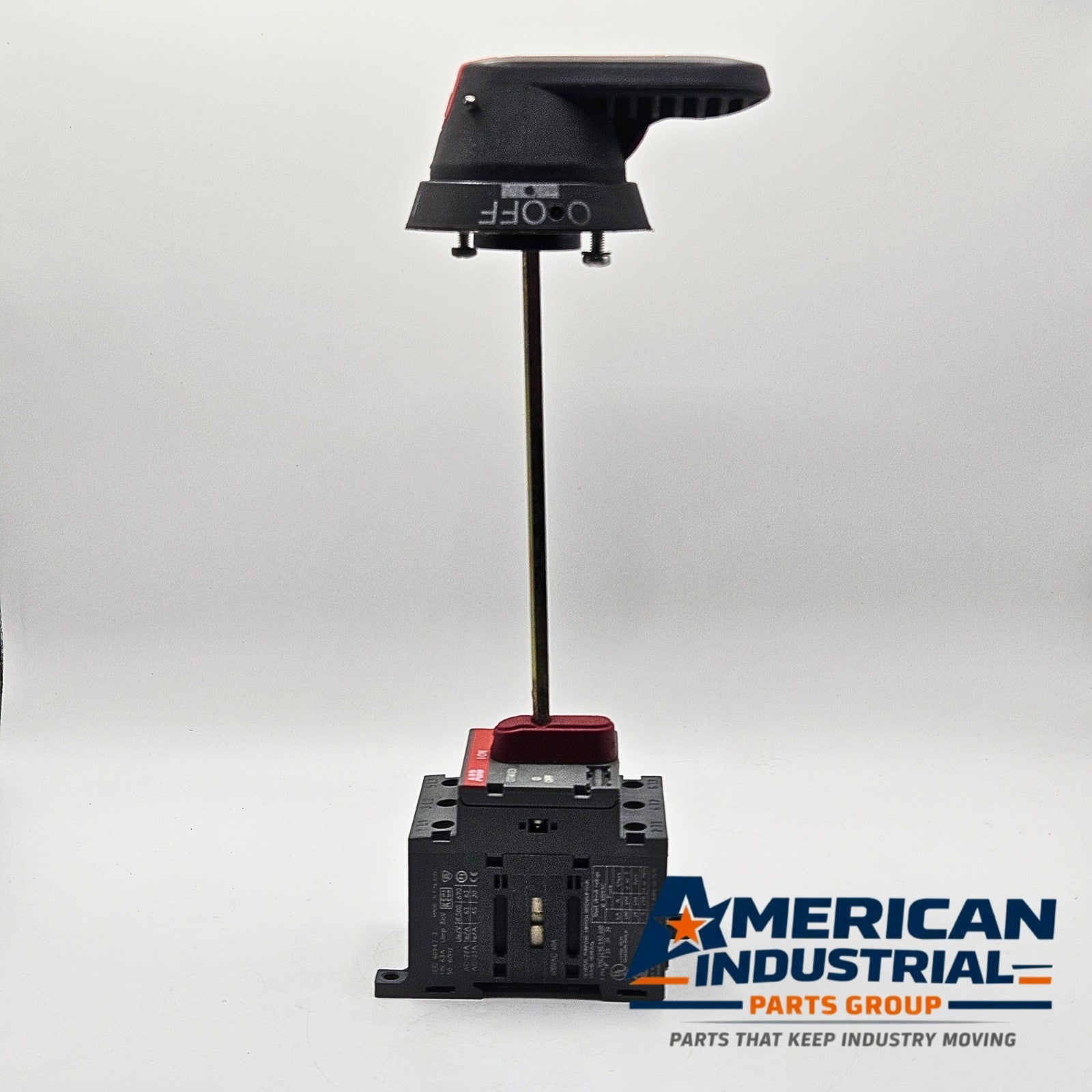 ABB OT45E3 3-pole 63A 600VAC non-fusible disconnect switch for motor control and industrial electrical applications