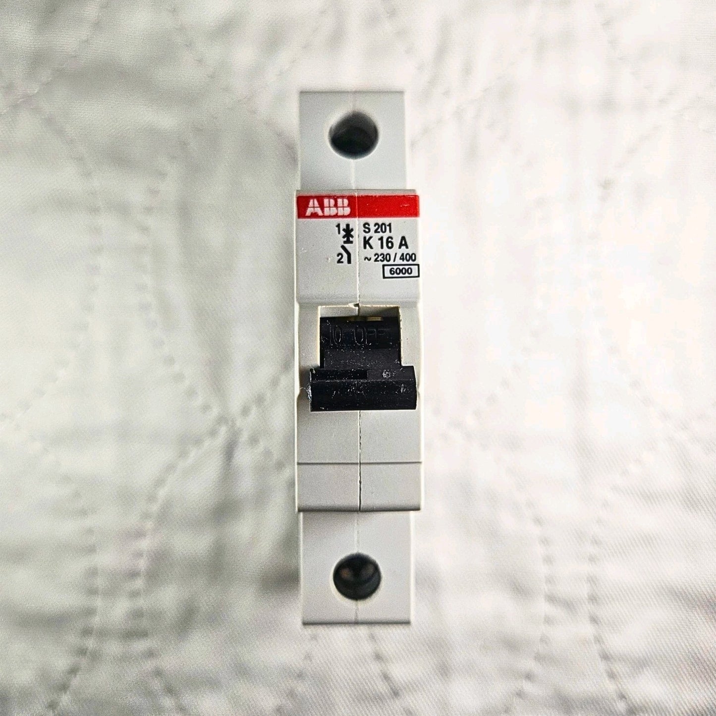 ABB S201-K16 circuit breaker for industrial automation MRO electrical panel use. American Industrial Parts Group.