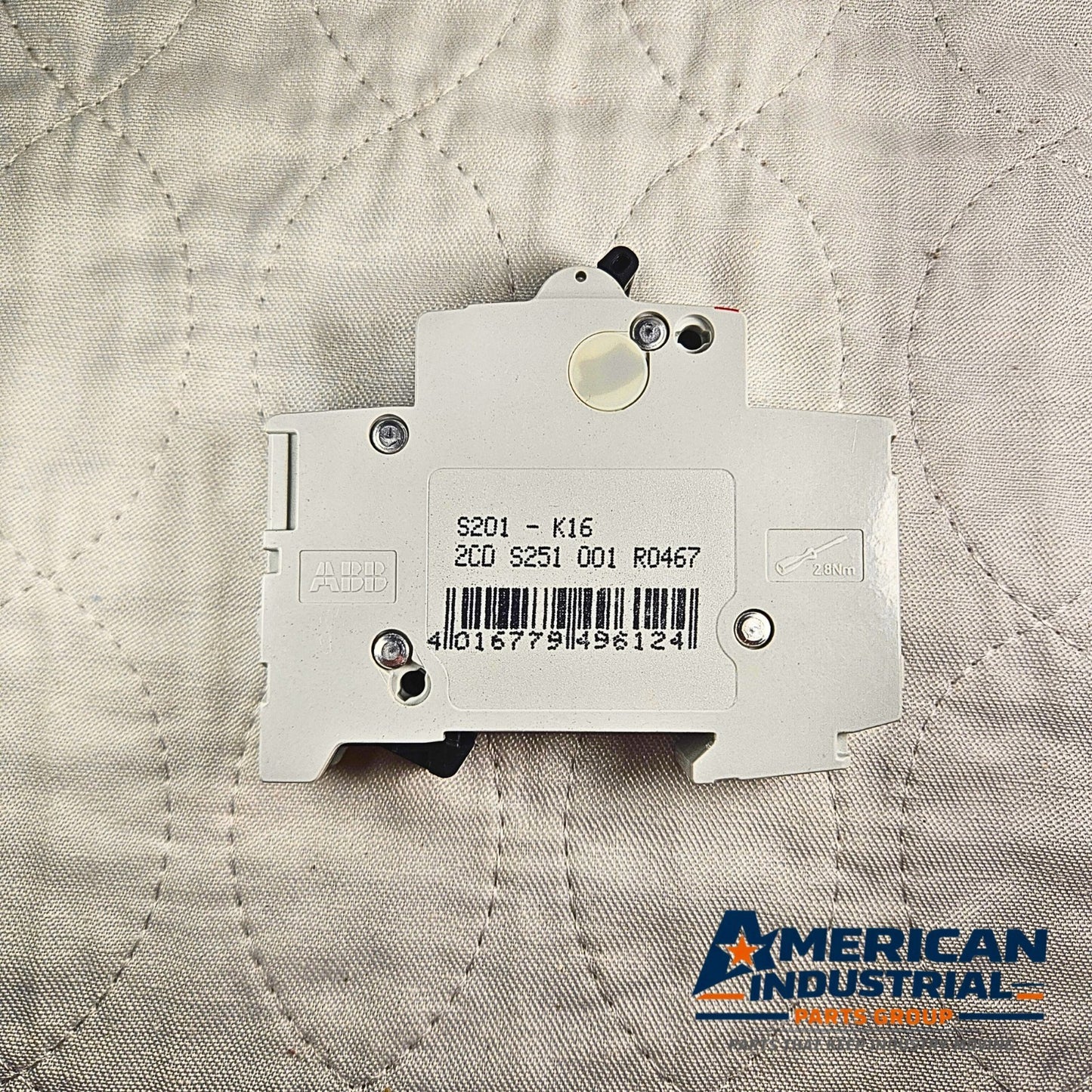 ABB S201-K16 circuit breaker for industrial automation MRO electrical panel use. American Industrial Parts Group.