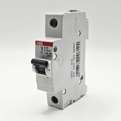 ABB S201-K16 circuit breaker for industrial automation MRO electrical panel use. American Industrial Parts Group.