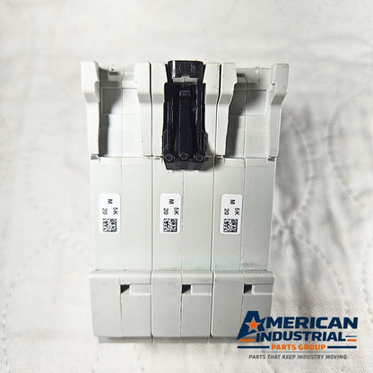 ABB S203-K20A circuit breaker for industrial automation MRO electrical panel use. American Industrial Parts Group.