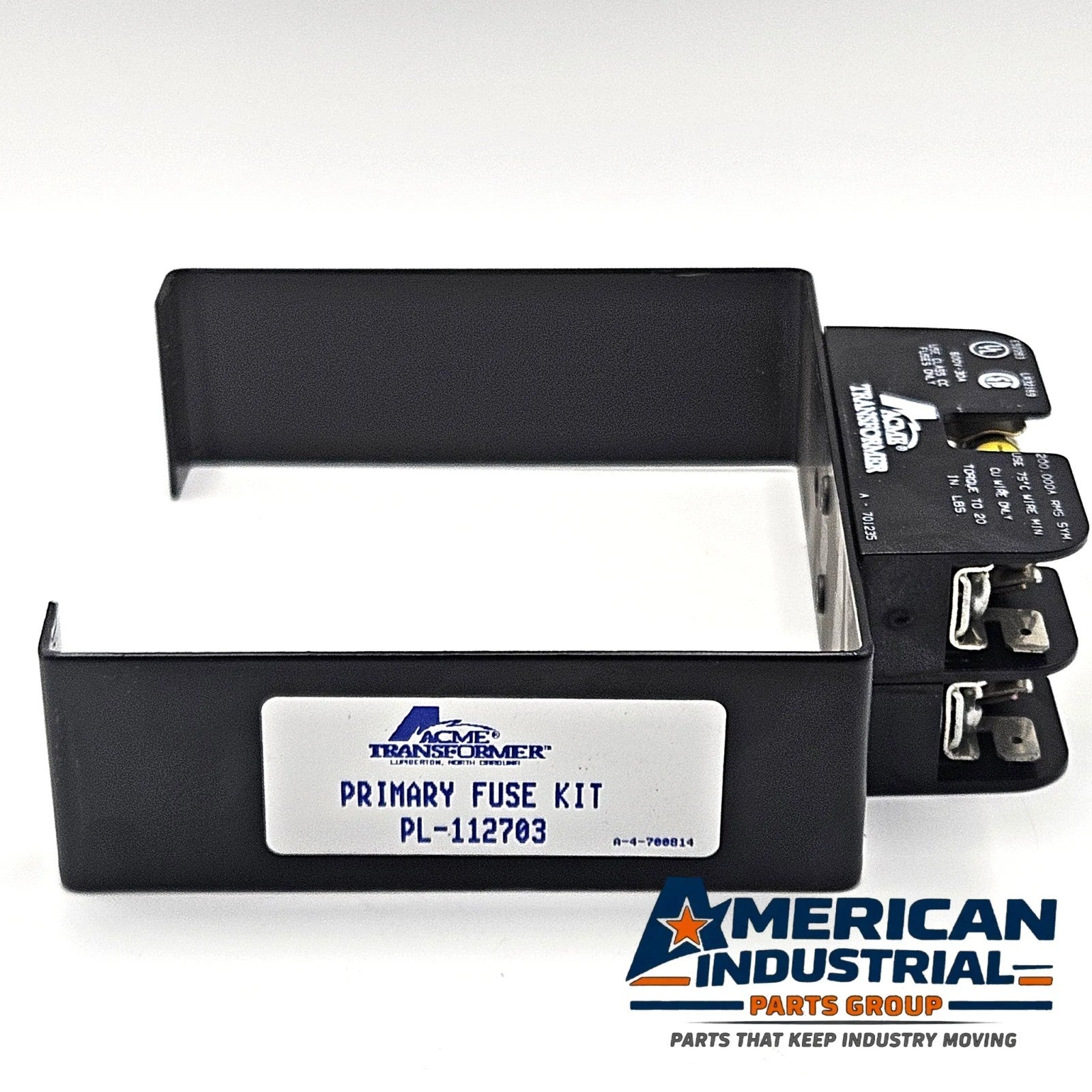 Acme TA-2-81215 500VA industrial control transformer 240x480V to 120V with primary fuse kit for control panels