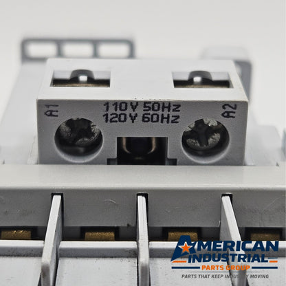 Allen-Bradley 100-C09D10 contactor for industrial automation and MRO motor control applications. American Industrial Parts Group.