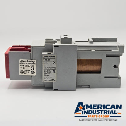Allen-Bradley 100S-C37ZJ14C safety contactor for industrial automation and MRO applications. American Industrial Parts Group.