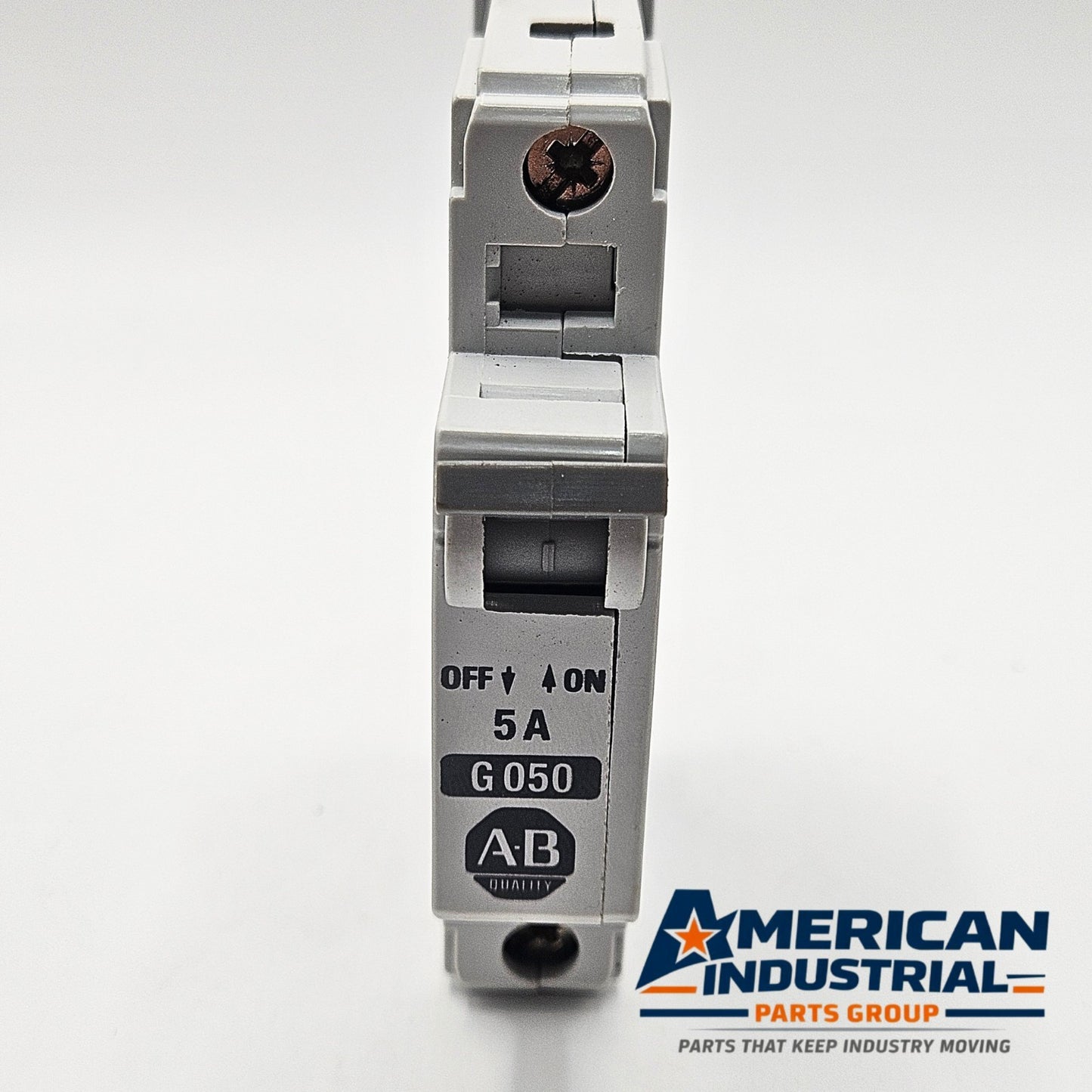 Allen-Bradley 1492-CB1-G050 Series B 1-pole 5A miniature circuit breaker 480Y/277V DIN rail for industrial control panels