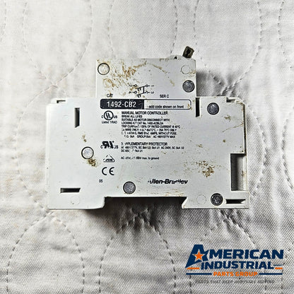 Allen-Bradley 1492-CB2 miniature circuit breaker 4A 2-pole 480/277V for industrial electrical panels and MRO applications