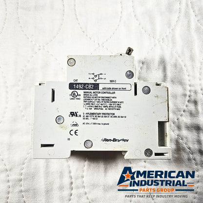 Allen-Bradley 1492-CB2 motor controller circuit breaker 4A 480Y/277V 2-pole for industrial electrical panels and MRO applications
