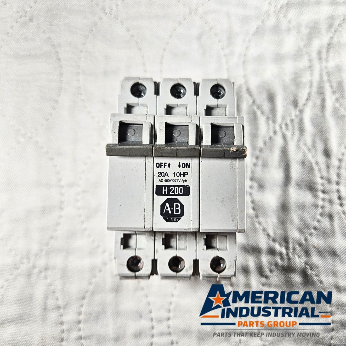 Allen-Bradley 1492-CB3 Circuit Breaker industrial automation/MRO circuit protection component. American Industrial Parts Group.