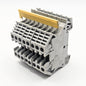 Allen-Bradley 1492-J4 terminal block for industrial automation control panels. American Industrial Parts Group.