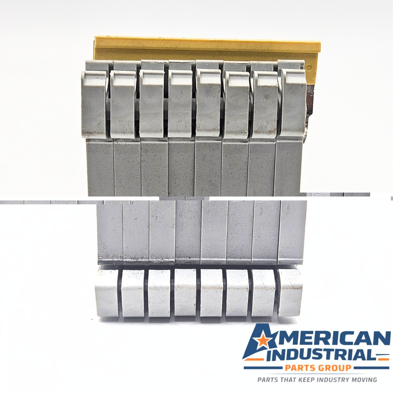 Allen-Bradley 1492-J4 terminal block lot for industrial spare parts inventory. American Industrial Parts Group.