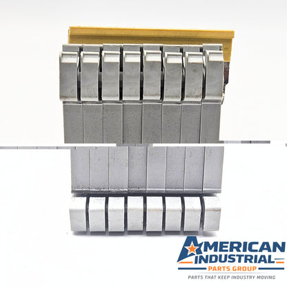 Allen-Bradley 1492-J4 terminal block lot for industrial spare parts inventory. American Industrial Parts Group.