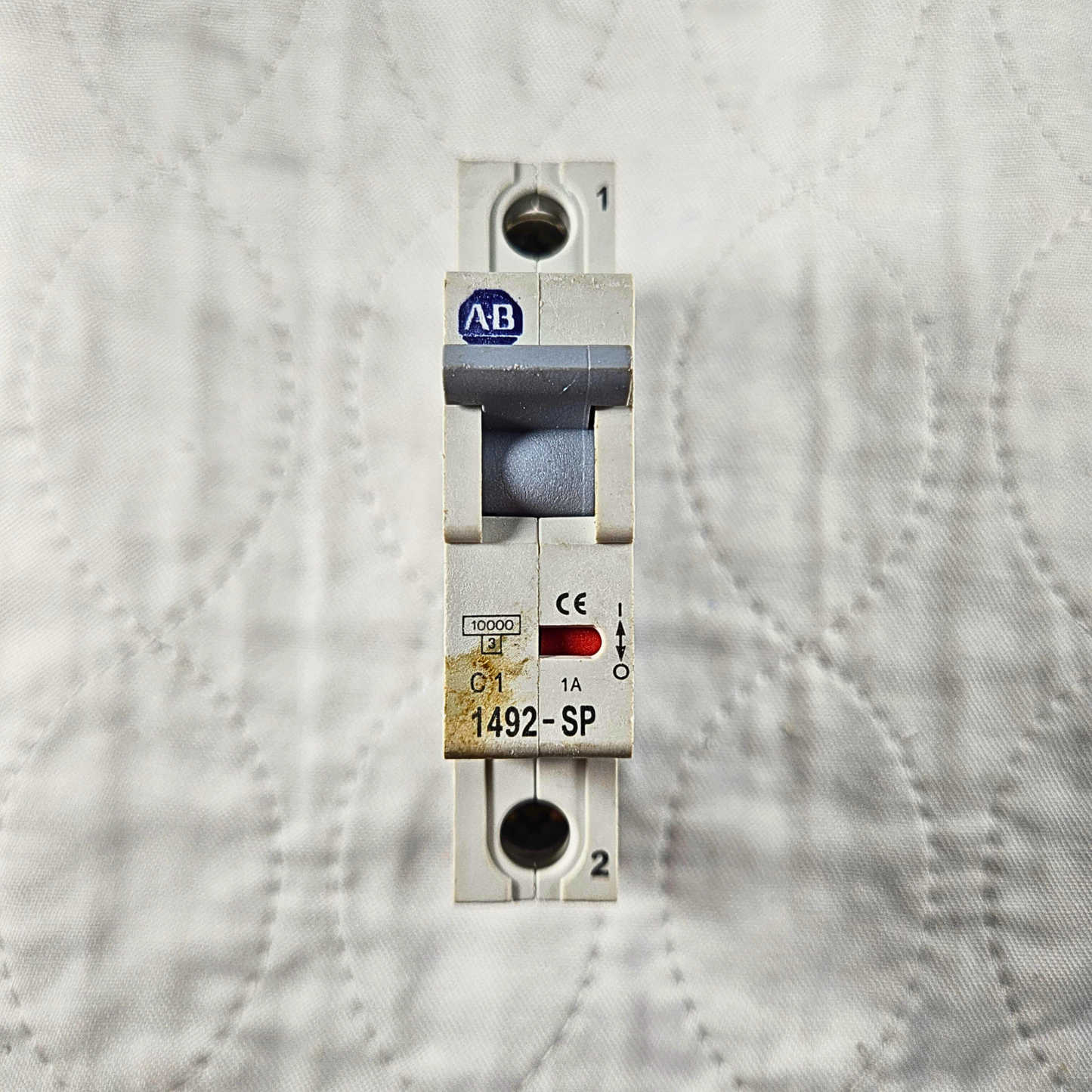 Allen-Bradley 1492-SP1C010 miniature circuit breaker 1A 1-pole 277VAC DIN rail for industrial electrical panels and MRO applications