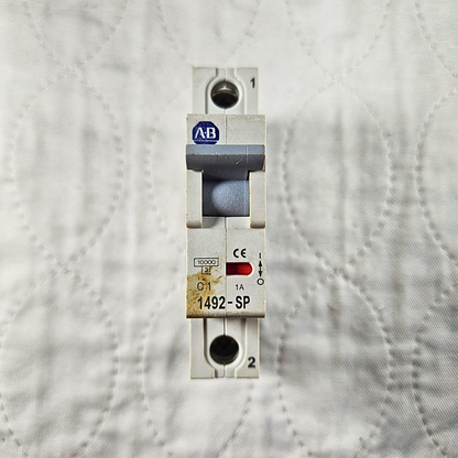 Allen-Bradley 1492-SP1C010 miniature circuit breaker 1A 1-pole 277VAC DIN rail for industrial electrical panels and MRO applications