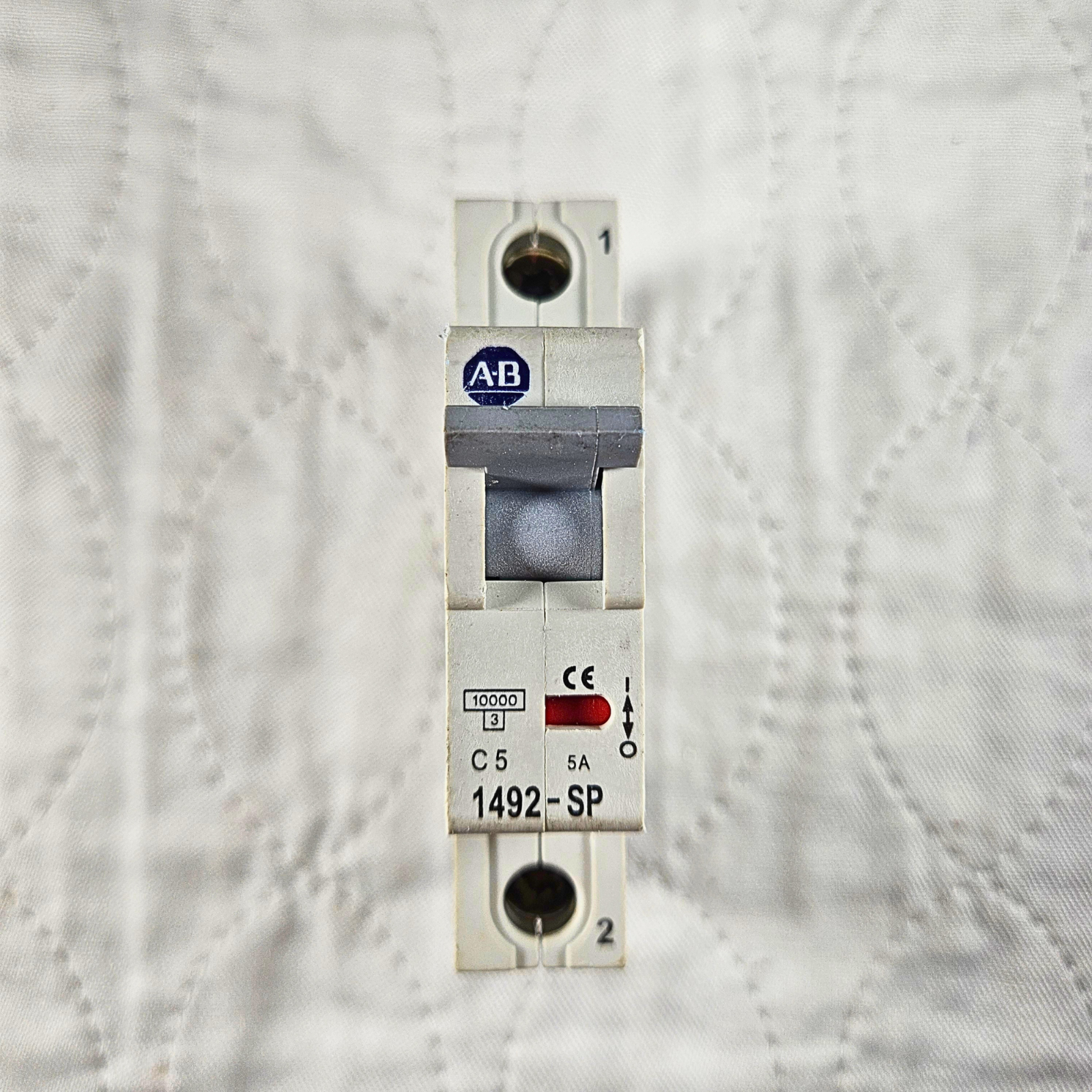 Allen-Bradley 1492-SP1C050 miniature circuit breaker 5A 1-pole 240/415VAC DIN rail for industrial electrical panels and MRO applications