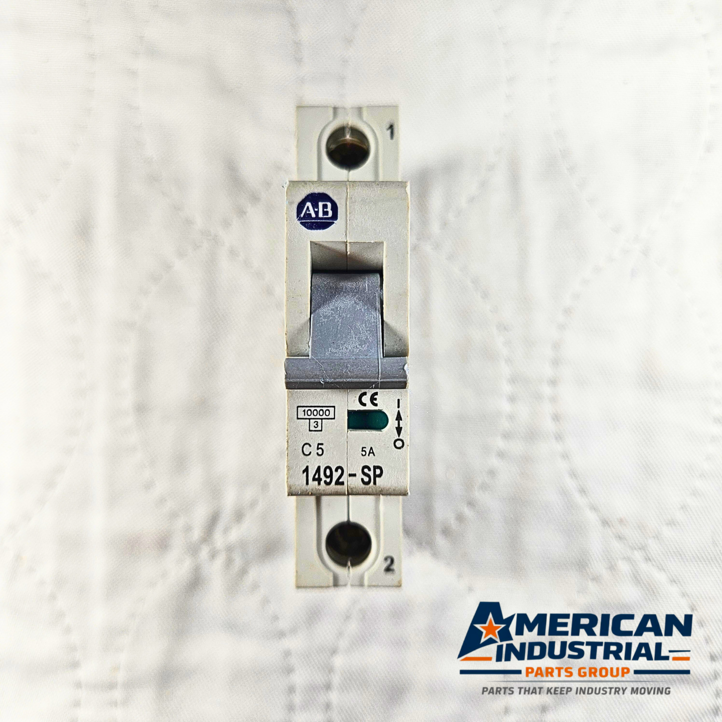 Allen-Bradley 1492-SP1C050 miniature circuit breaker 5A 1-pole 240/415VAC DIN rail for industrial electrical panels and MRO applications