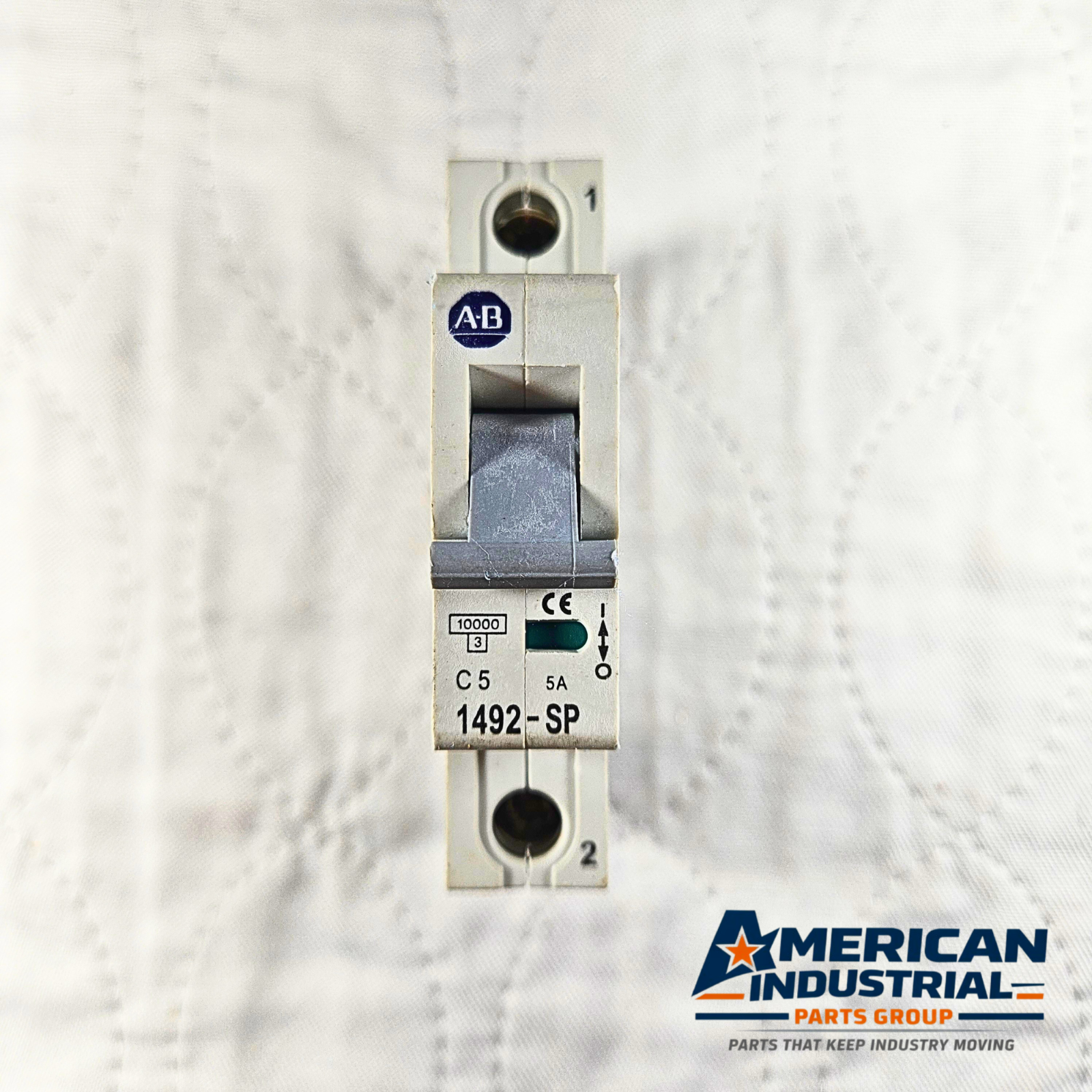 Allen-Bradley 1492-SP1C050 miniature circuit breaker 5A 1-pole 240/415VAC DIN rail for industrial electrical panels and MRO applications