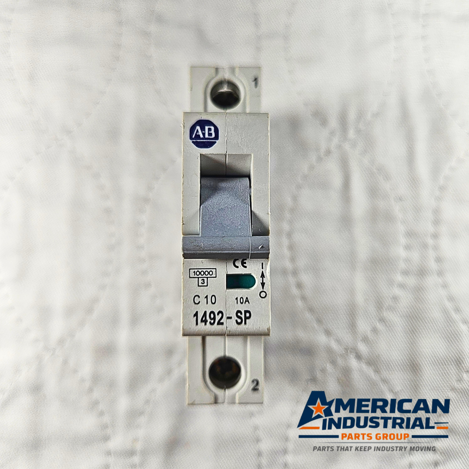 Allen-Bradley 1492-SP1C100 miniature circuit breaker 10A 1-pole C curve 240/415V DIN rail for industrial electrical panels and MRO applications
