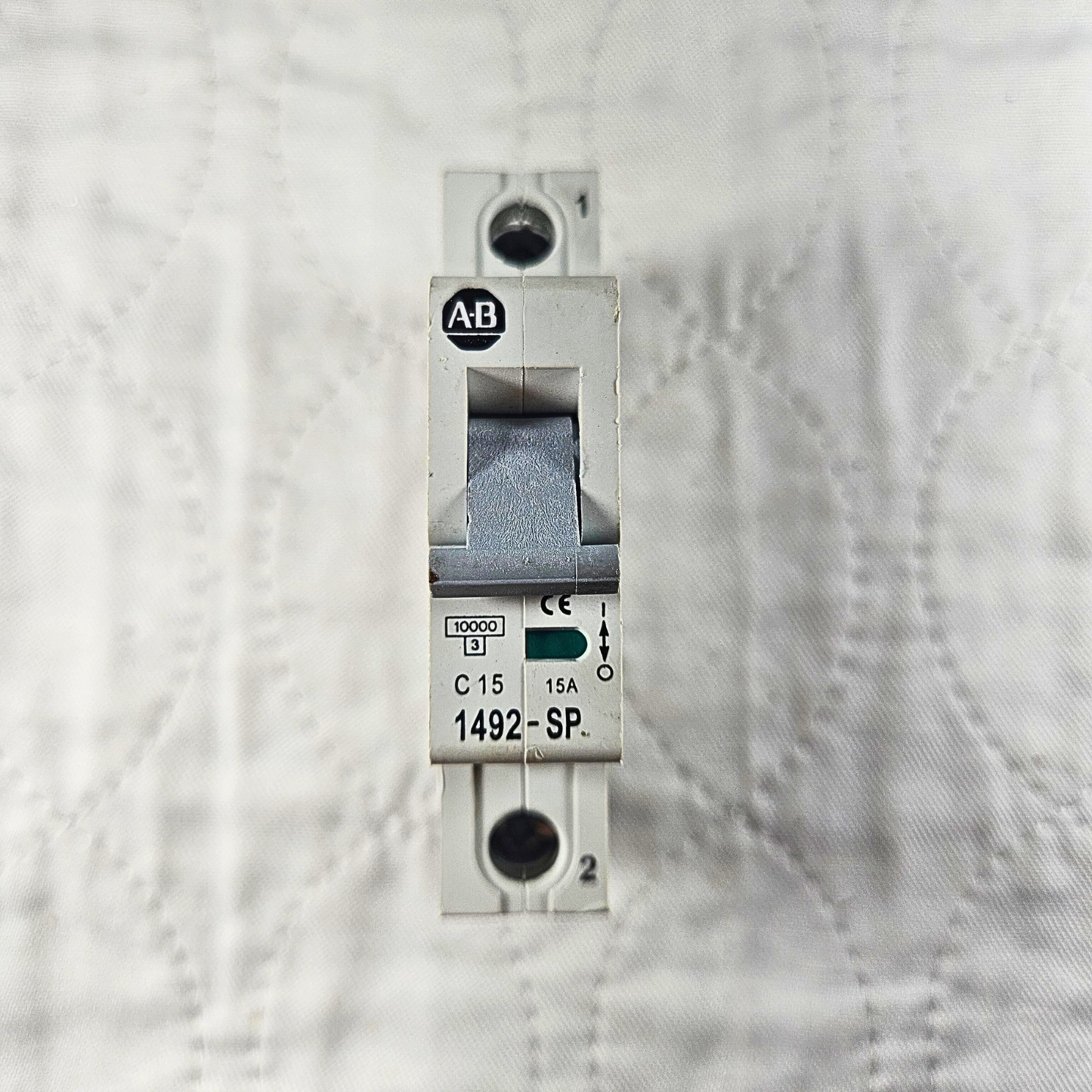 Allen-Bradley 1492-SP1C150 miniature circuit breaker 15A 1-pole DIN rail for industrial electrical panels and MRO applications