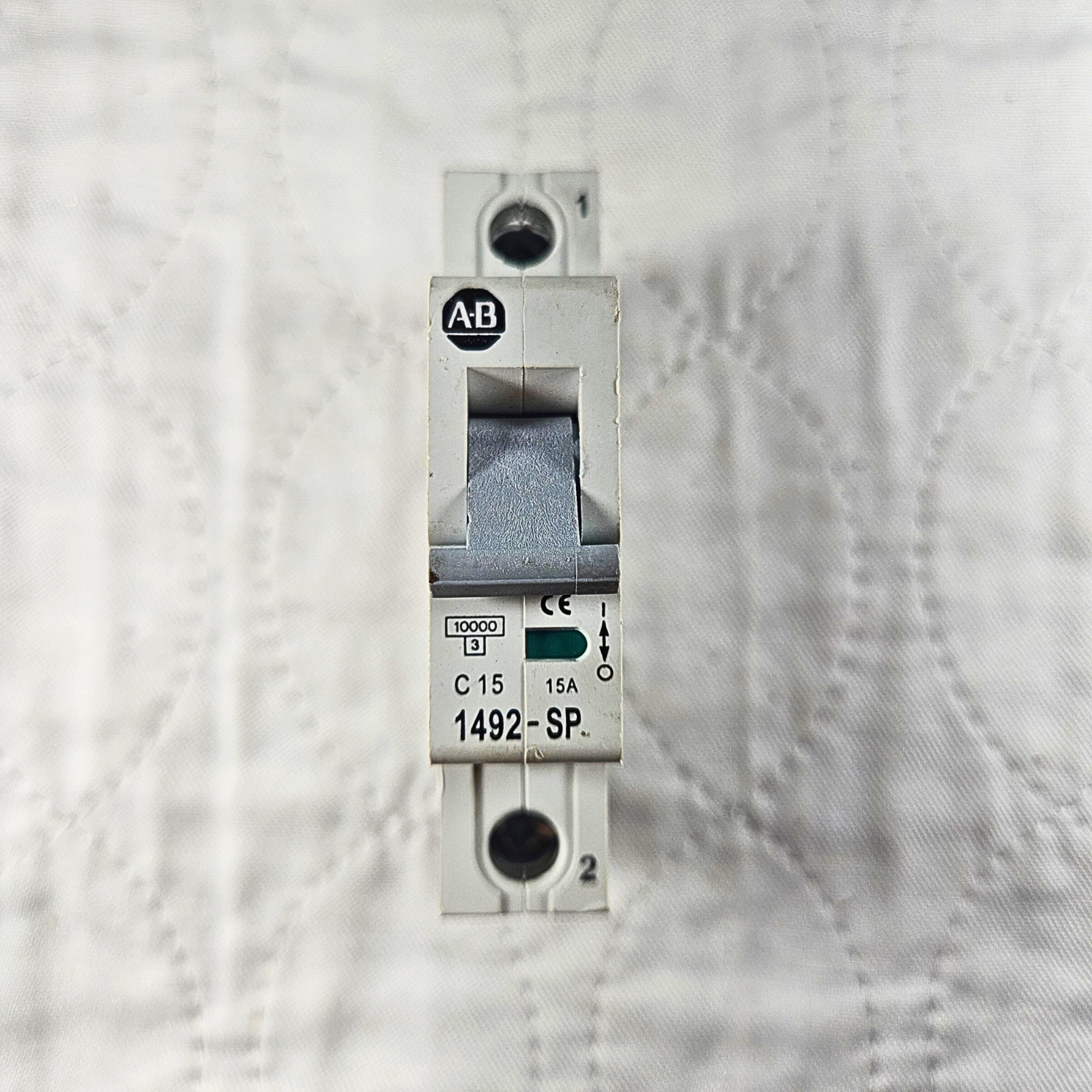 Allen-Bradley 1492-SP1C150 miniature circuit breaker 15A 1-pole DIN rail for industrial electrical panels and MRO applications