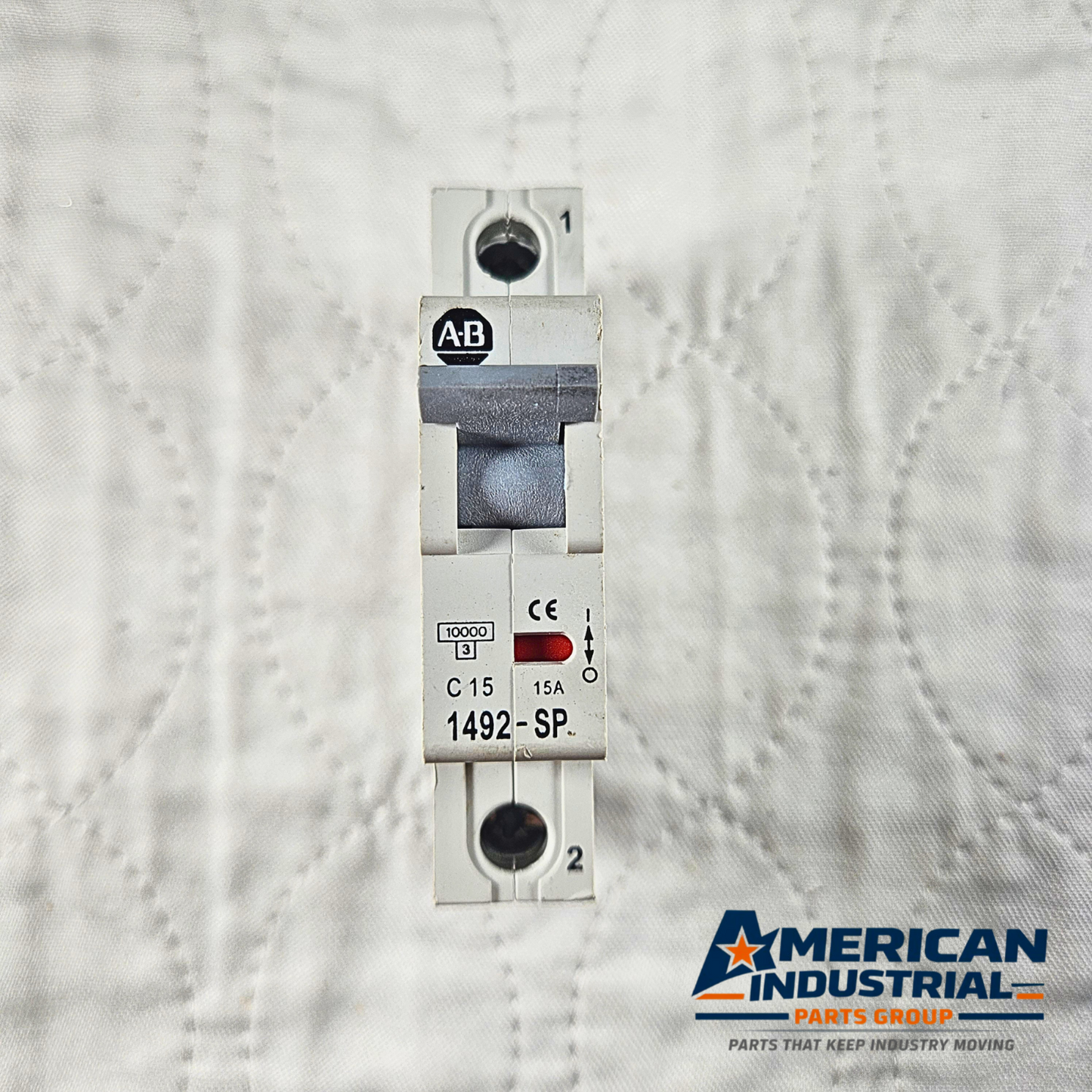 Allen-Bradley 1492-SP1C150 miniature circuit breaker 15A 1-pole DIN rail for industrial electrical panels and MRO applications