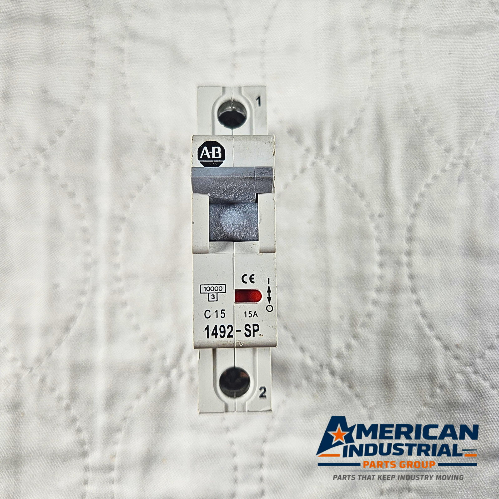 Allen-Bradley 1492-SP1C150 miniature circuit breaker 15A 1-pole DIN rail for industrial electrical panels and MRO applications