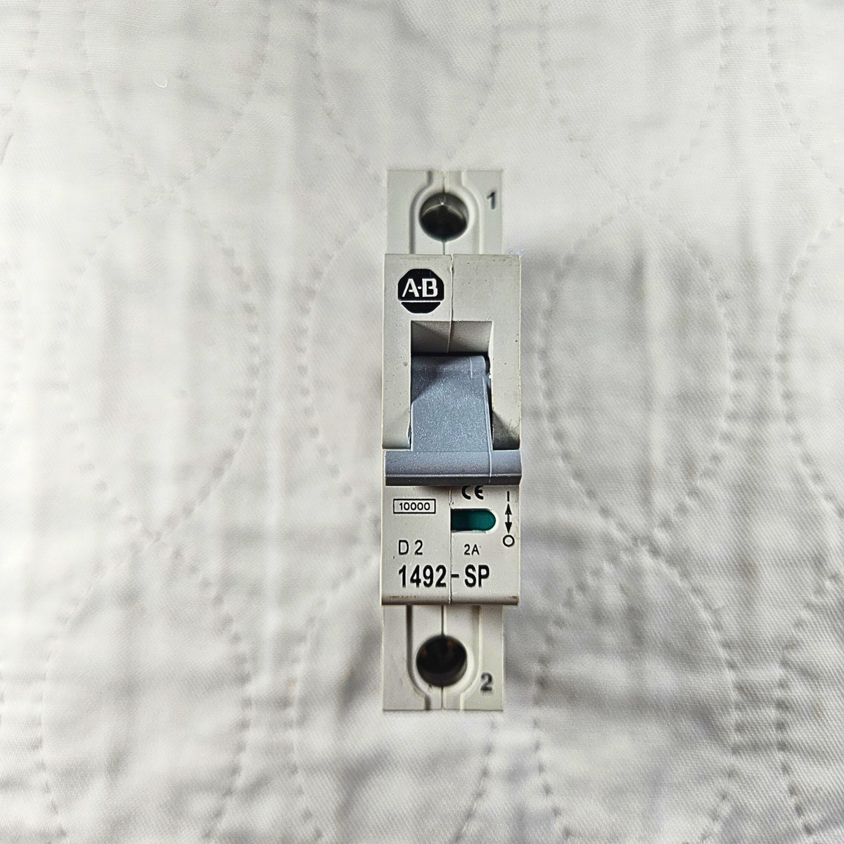 Allen-Bradley 1492-SP1D020 miniature circuit breaker 2A 1-pole D curve DIN rail for industrial electrical panels and MRO applications