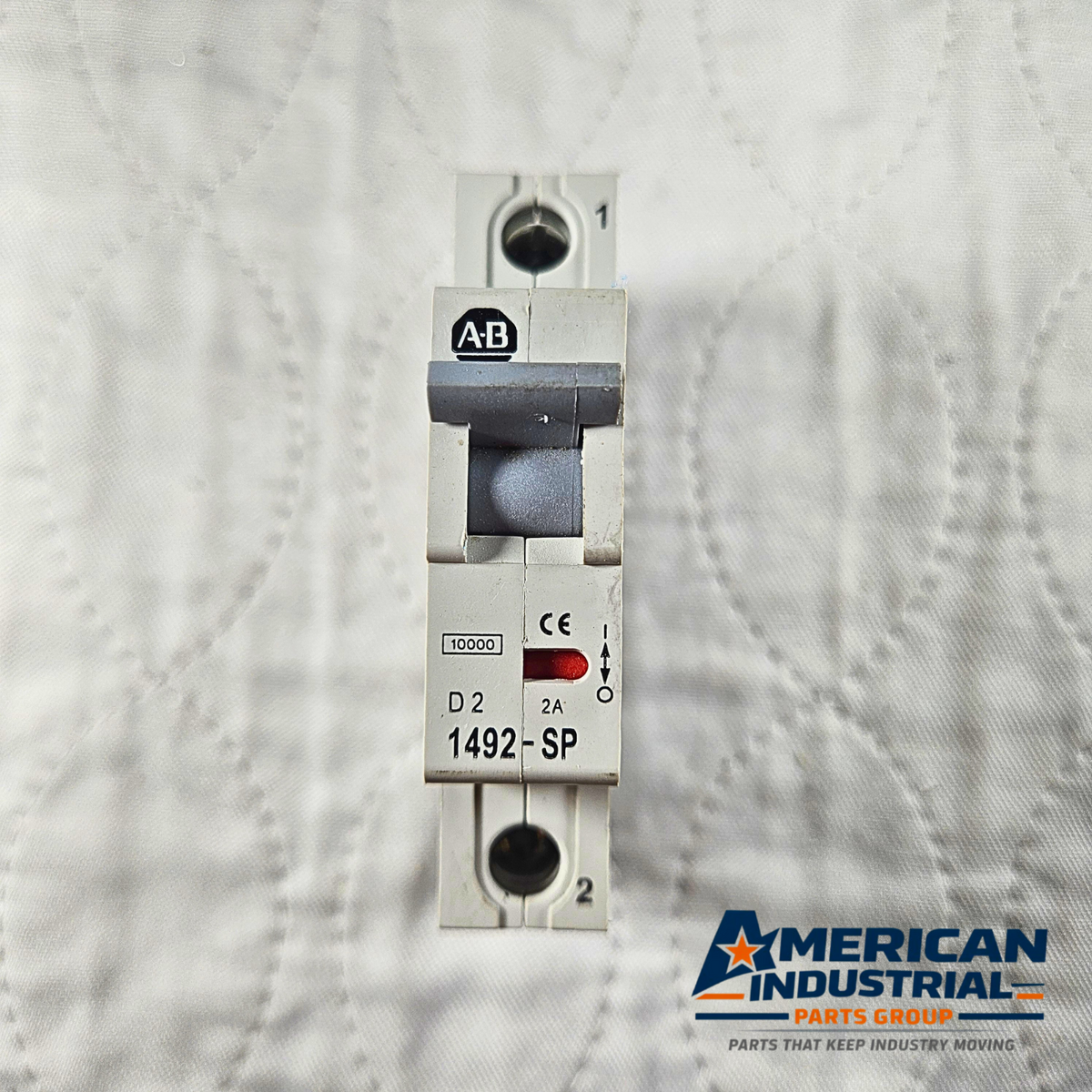 Allen-Bradley 1492-SP1D020 miniature circuit breaker 2A 1-pole D curve DIN rail for industrial electrical panels and MRO applications