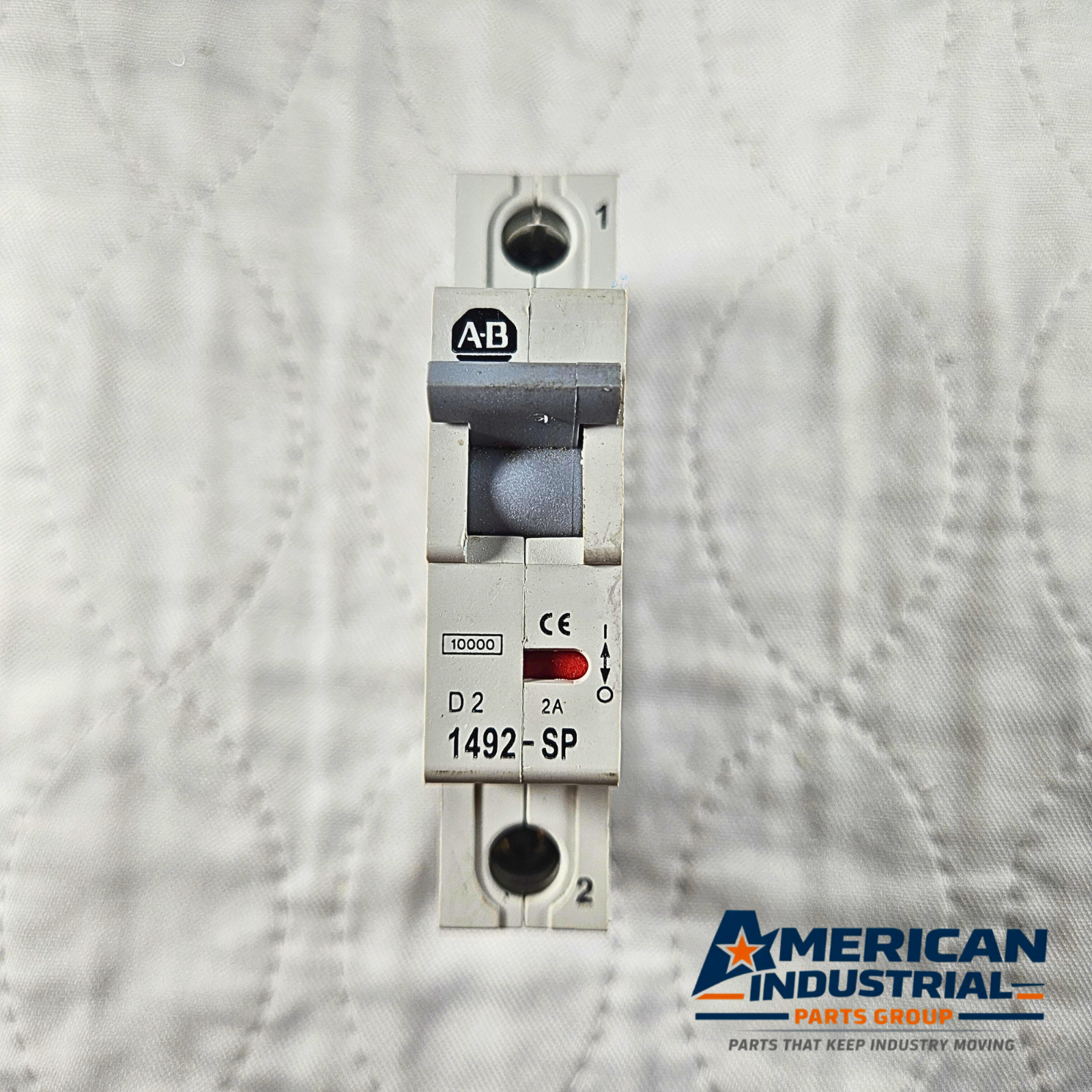 Allen-Bradley 1492-SP2D miniature circuit breaker 2A 1-pole D curve DIN rail for industrial electrical panels and MRO applications