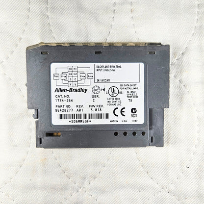 Allen-Bradley 1734-IB4 POINT I/O 4-channel 24VDC sink input module for PLC automation systems and control panels