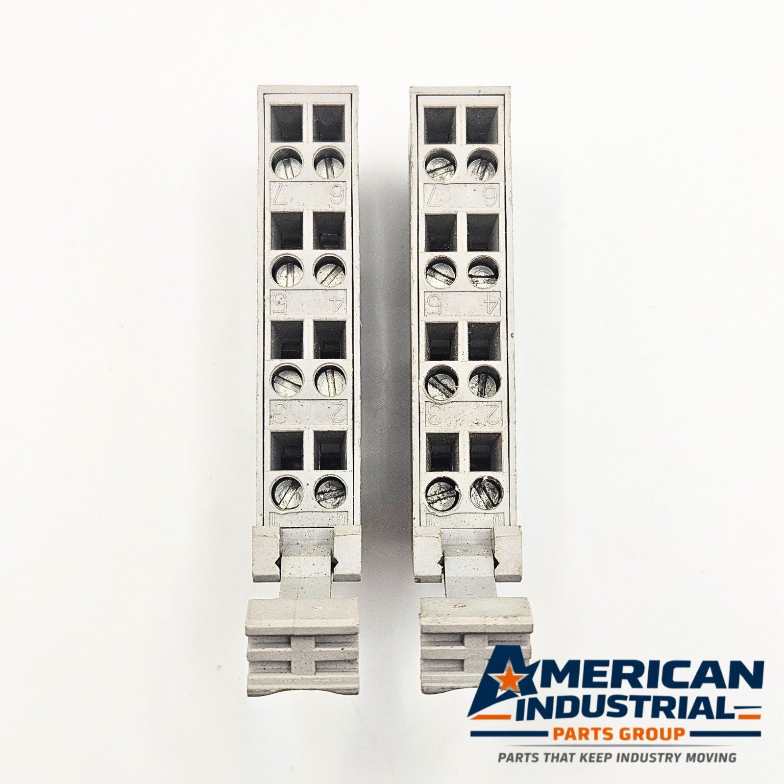 Allen-Bradley 1734-RTB terminal block lot for factory automation spare parts. American Industrial Parts Group.