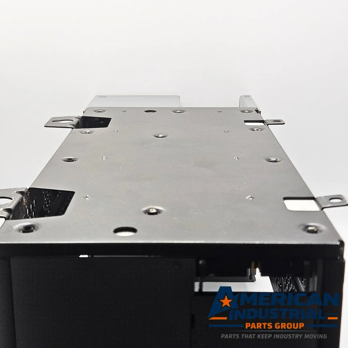 Allen-Bradley 1746-A7 SLC 500 chassis assembly with 1746-P2 power supply for control cabinet MRO. American Industrial Parts Group.