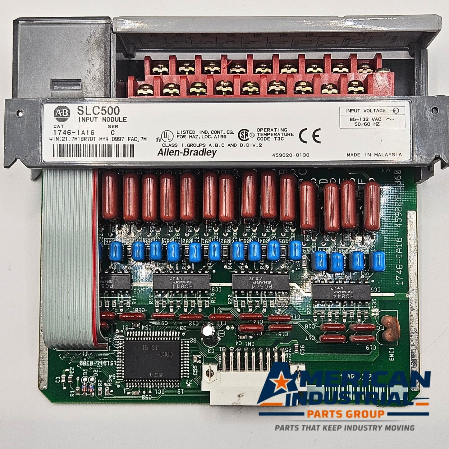 Allen-Bradley 1746-IA16 Series C SLC 500 16-channel 120VAC input module for PLC automation systems and control panels