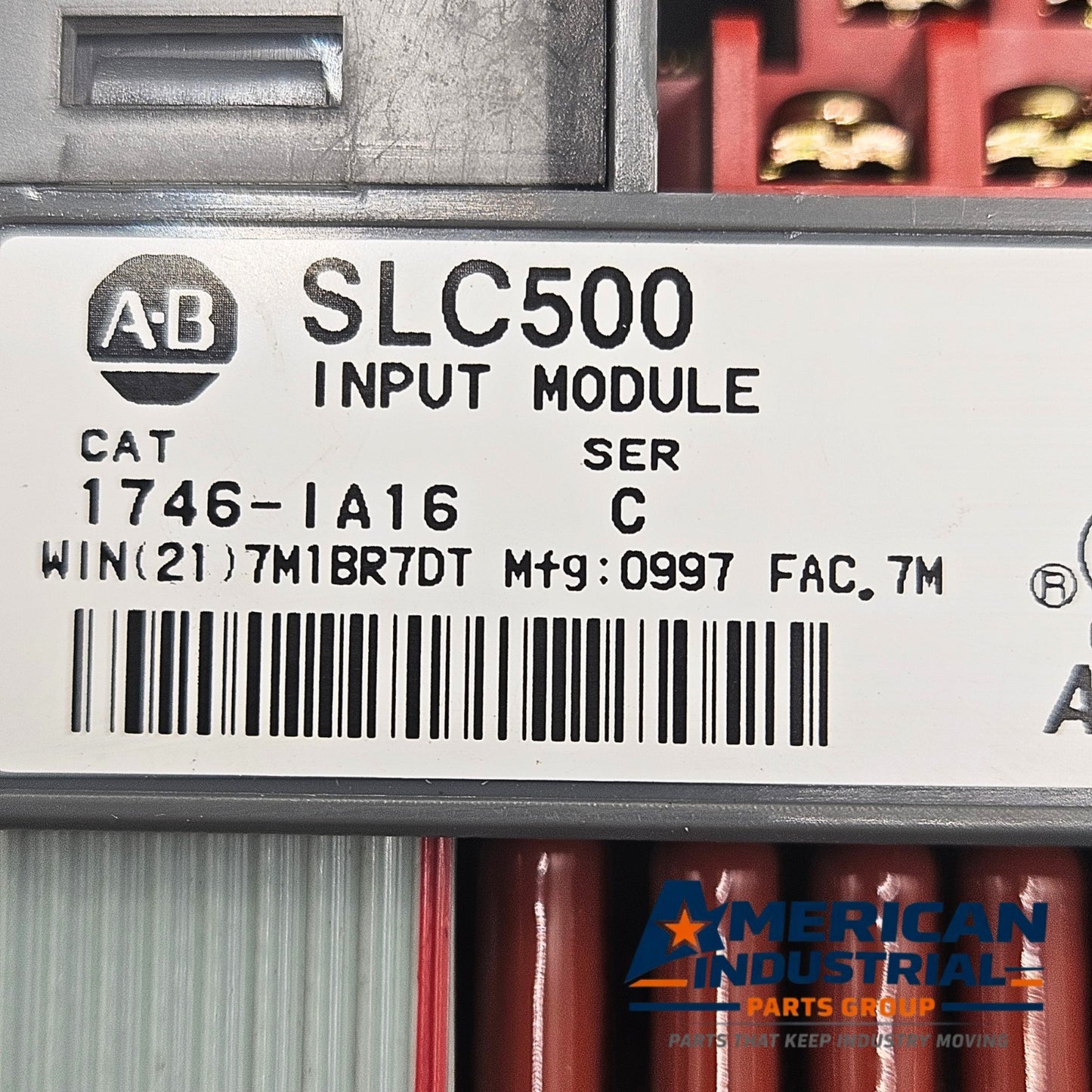 Allen-Bradley 1746-IA16 Series C SLC 500 16-channel 120VAC input module for PLC automation systems and control panels