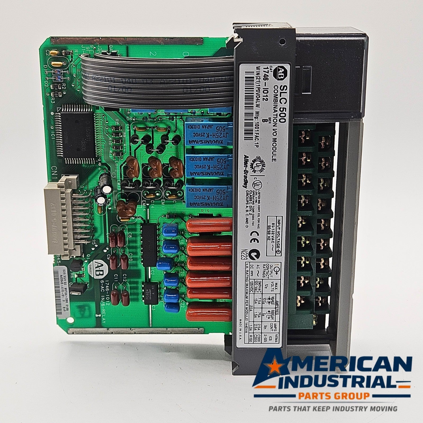 Allen-Bradley 1746-IO12 Series B SLC 500 combination I/O module for PLC automation systems and control panels