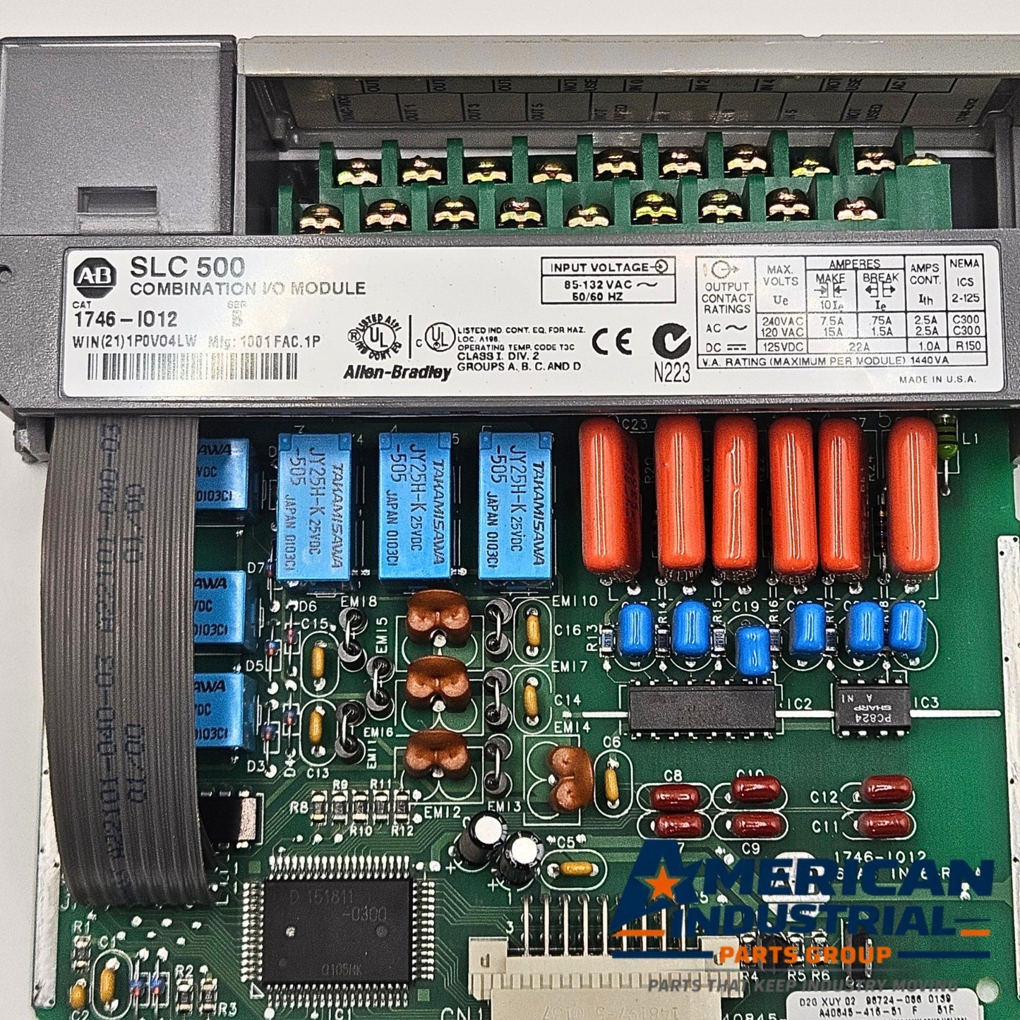 Allen-Bradley 1746-IO12 Series B SLC 500 combination I/O module for PLC automation systems and control panels