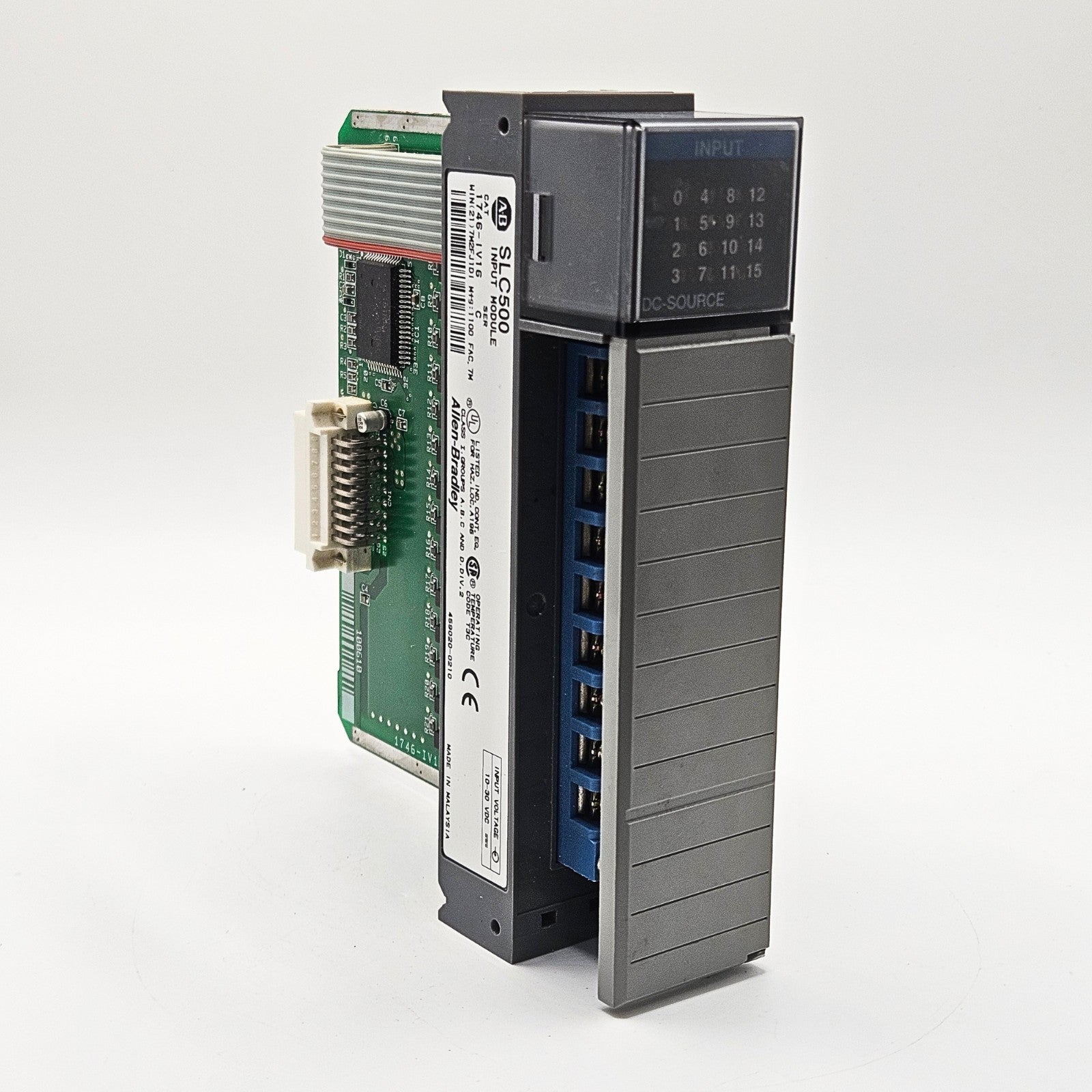 Allen-Bradley 1746-IV16 Series C SLC 500 16-point DC input module for PLC automation systems and control panels