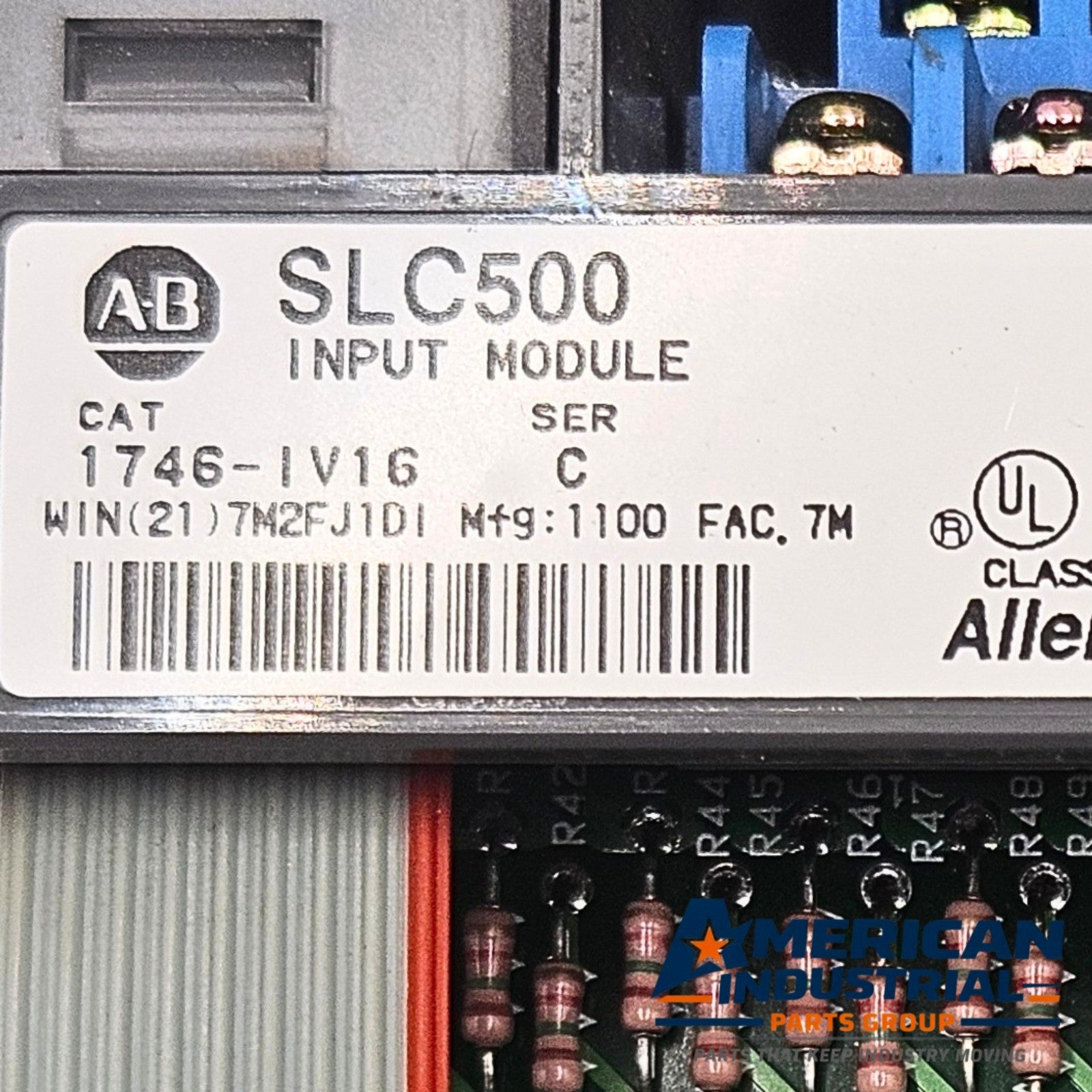 Allen-Bradley 1746-IV16 Series C SLC 500 16-point DC input module for PLC automation systems and control panels