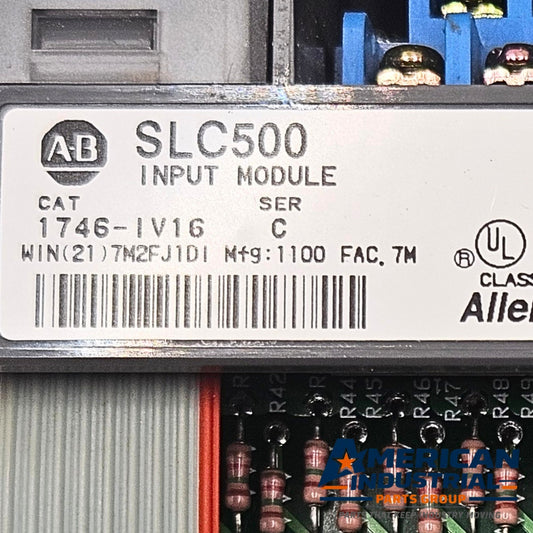 Allen-Bradley 1746-IV16 Series C SLC 500 16-point DC input module for PLC automation systems and control panels