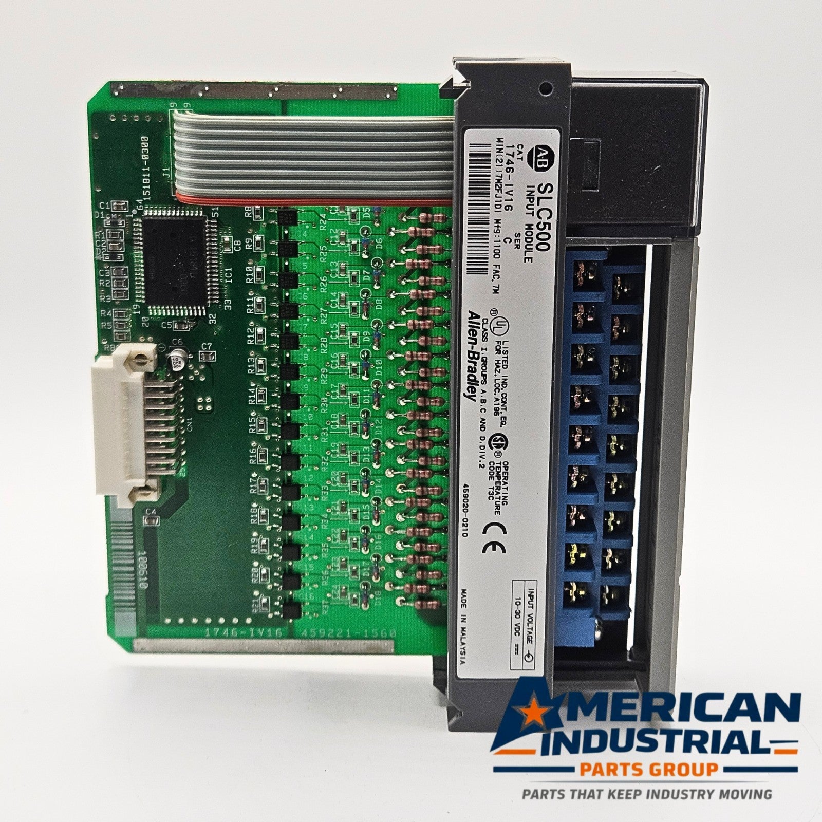 Allen-Bradley 1746-IV16 Series C SLC 500 16-point DC input module for PLC automation systems and control panels