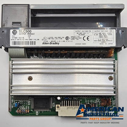Allen-Bradley 1746-OA16 Series C SLC 500 16-point triac AC output module for PLC automation systems and control panels