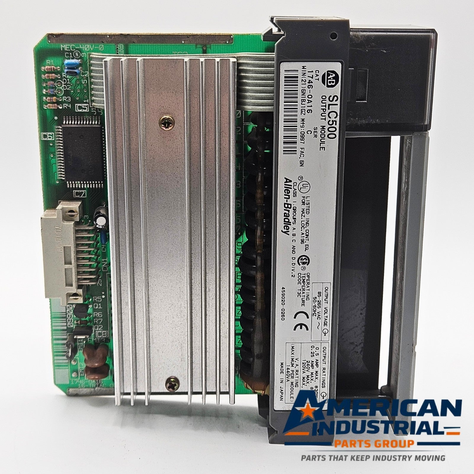Allen-Bradley 1746-OA16 Series C SLC 500 16-point triac AC output module for PLC automation systems and control panels