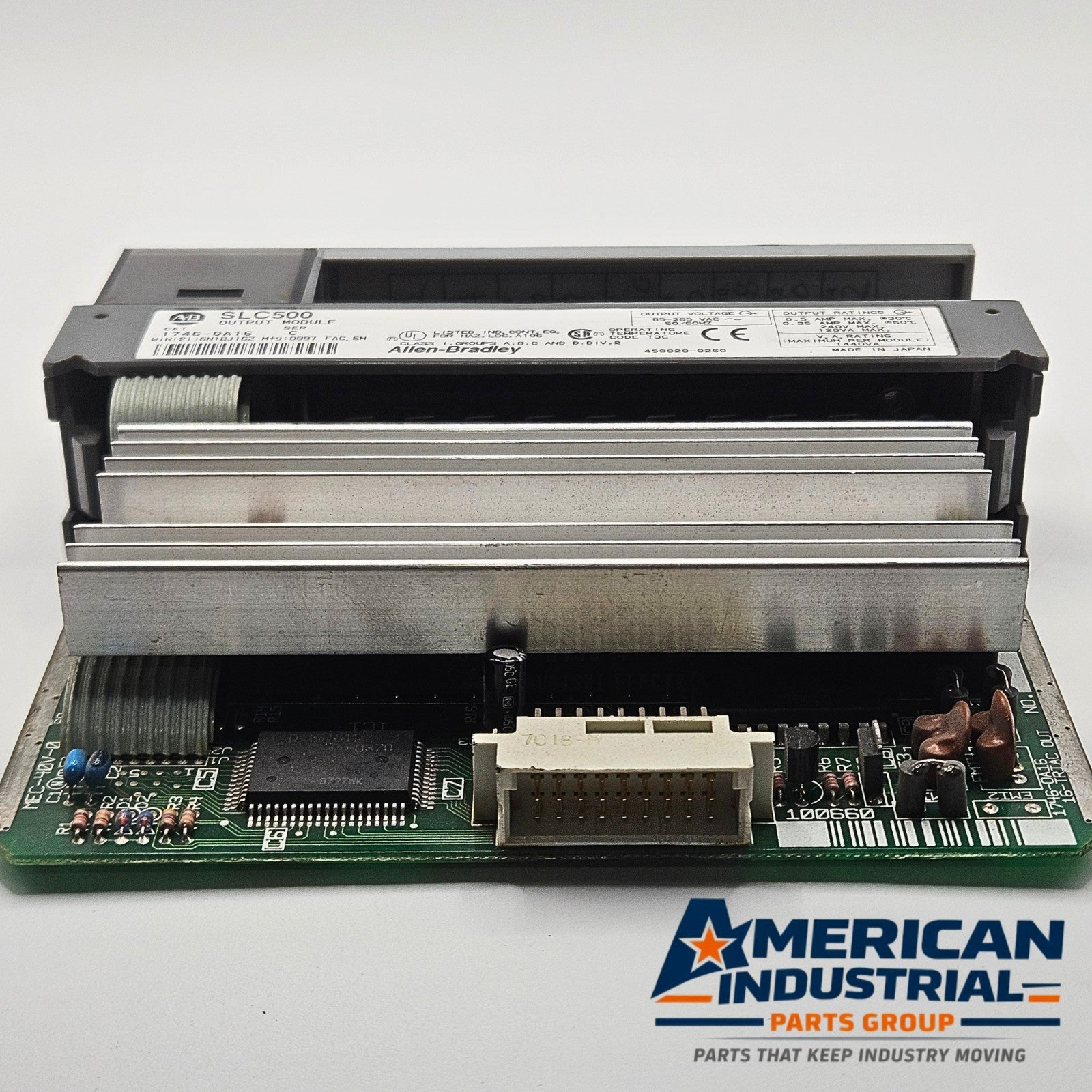 Allen-Bradley 1746-OA16 Series C SLC 500 16-point triac AC output module for PLC automation systems and control panels